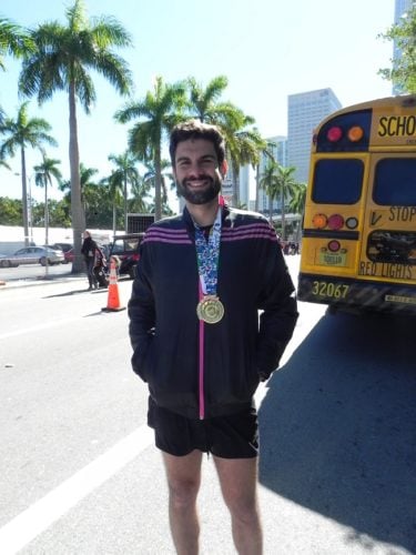Pablo Cano en la maraton de Miami