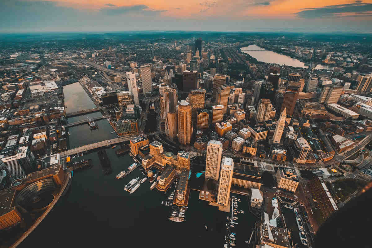 Vista panorámica de Boston