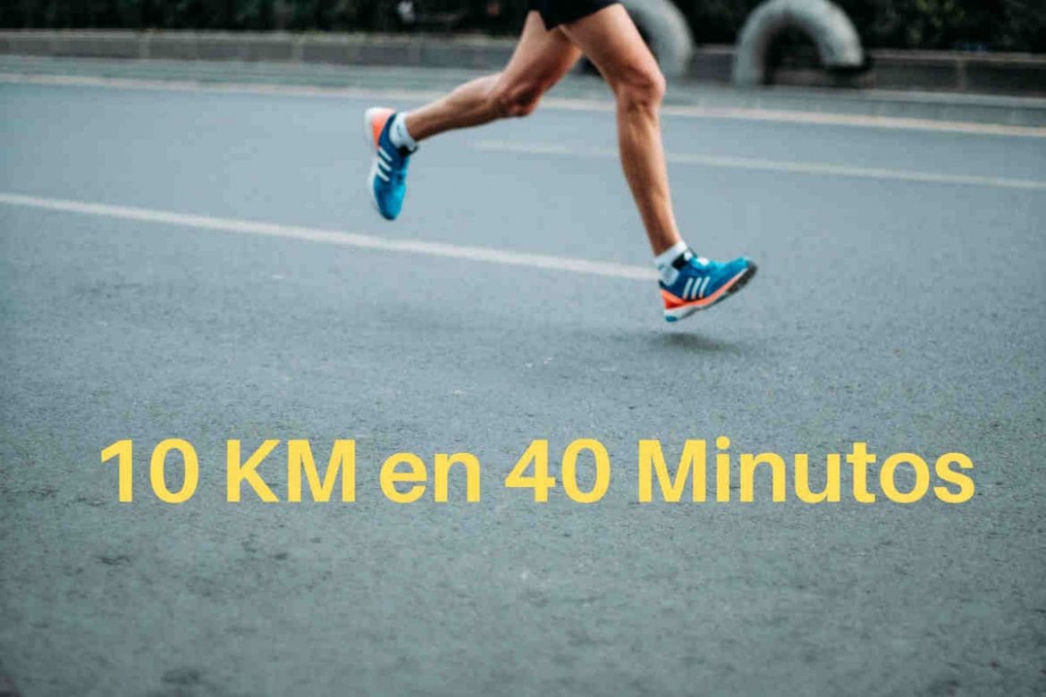 Plan de entrenamiento running 10 kilómetros en 40 minutos