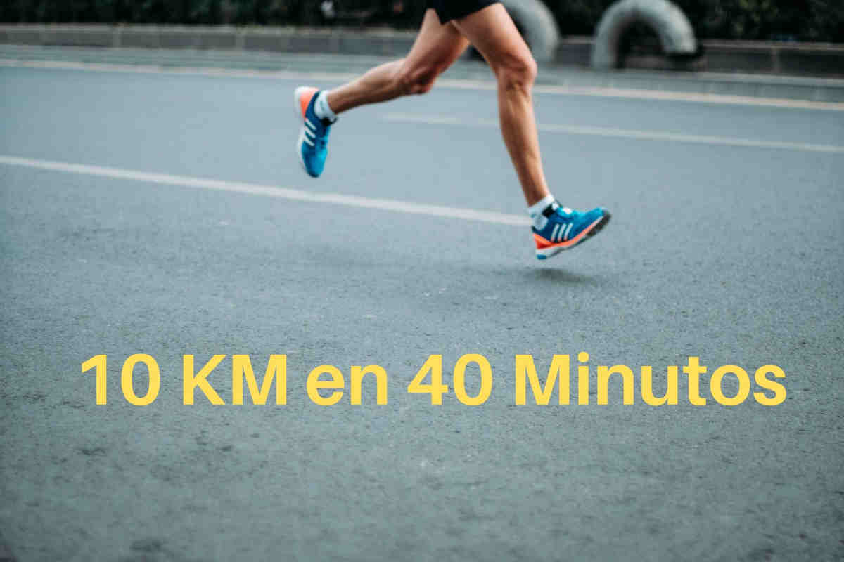 Plan de entrenamiento running 10 kilómetros en 40 minutos