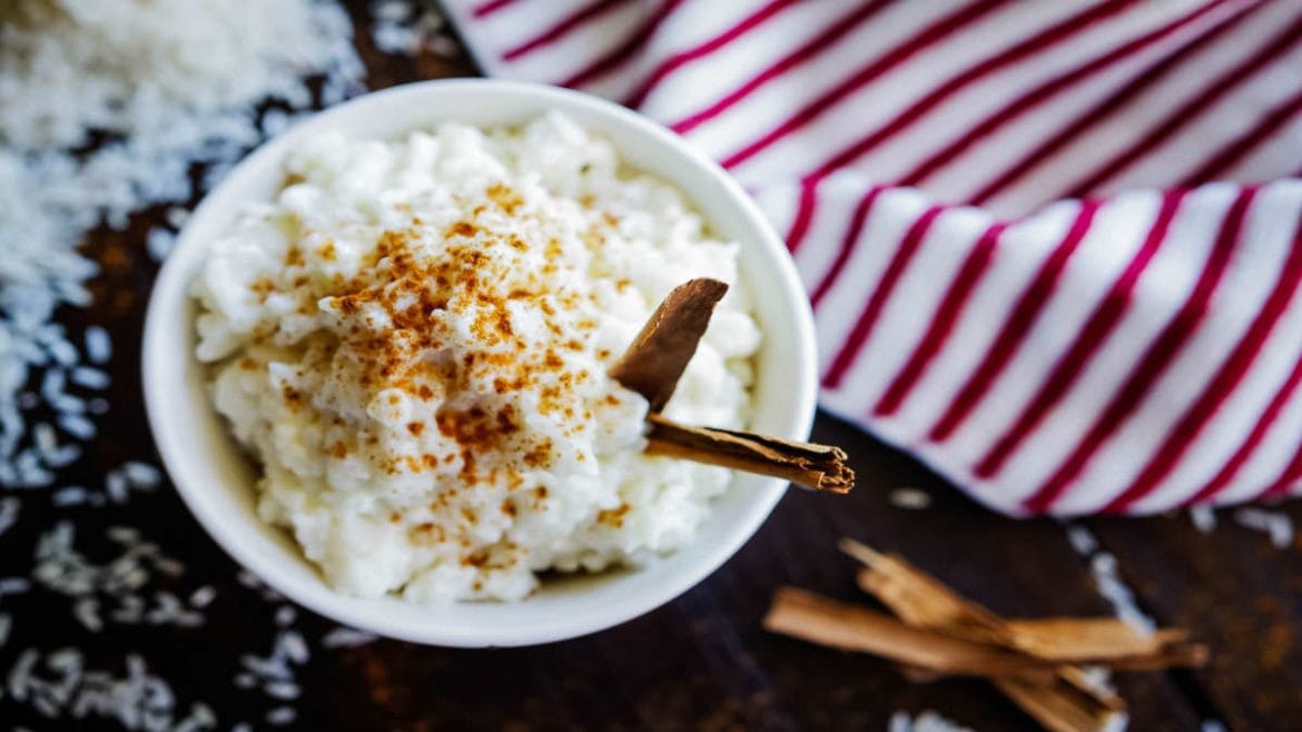 Arroz con leche fitness sin azúcar