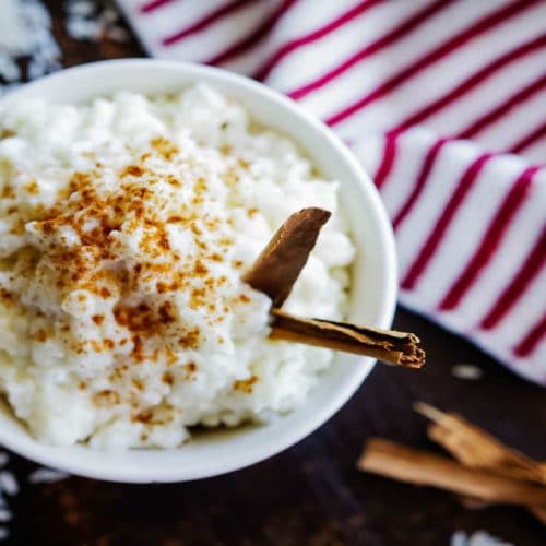 Arroz con leche fitness sin azúcar