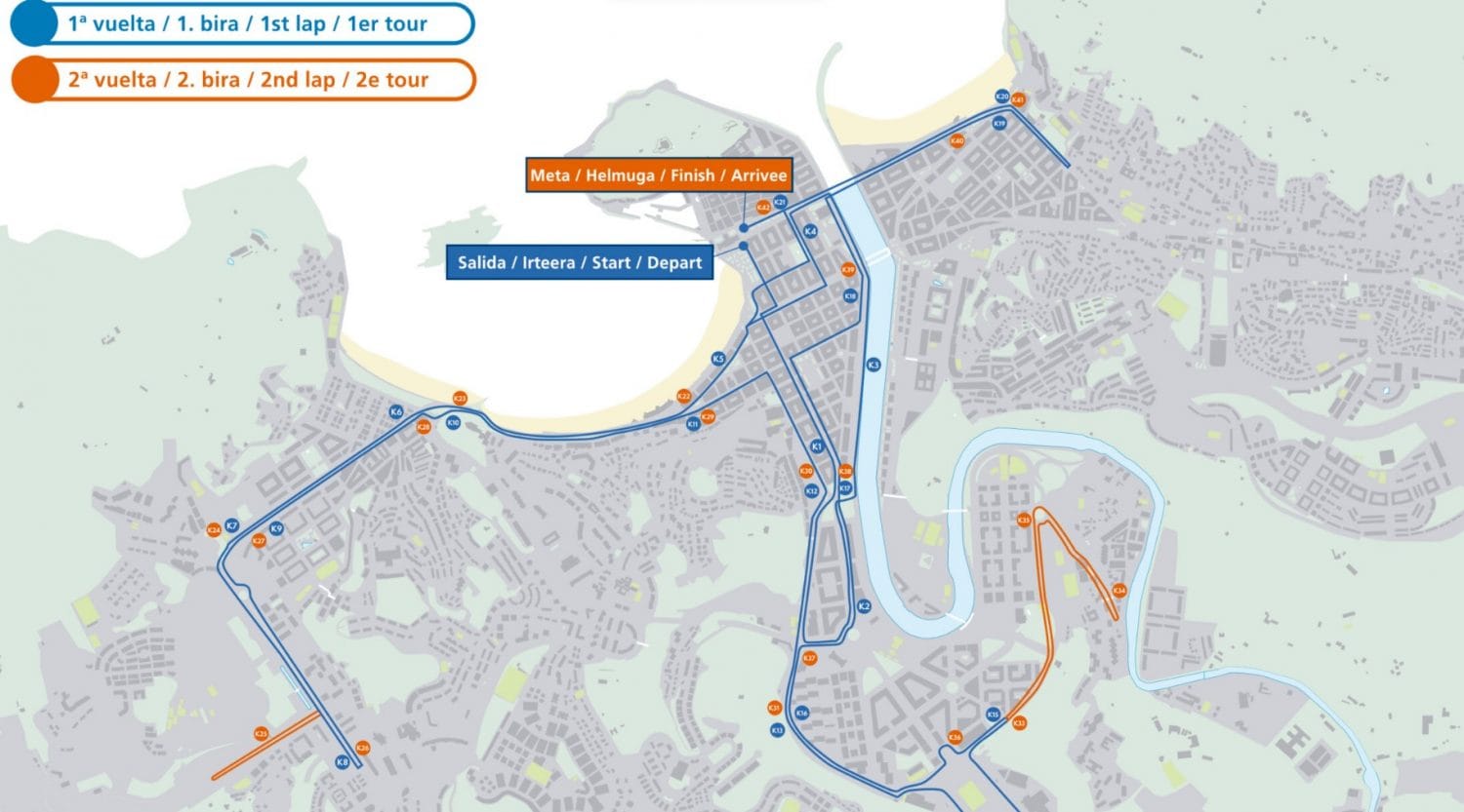 recorrido maratón de San Sebastián