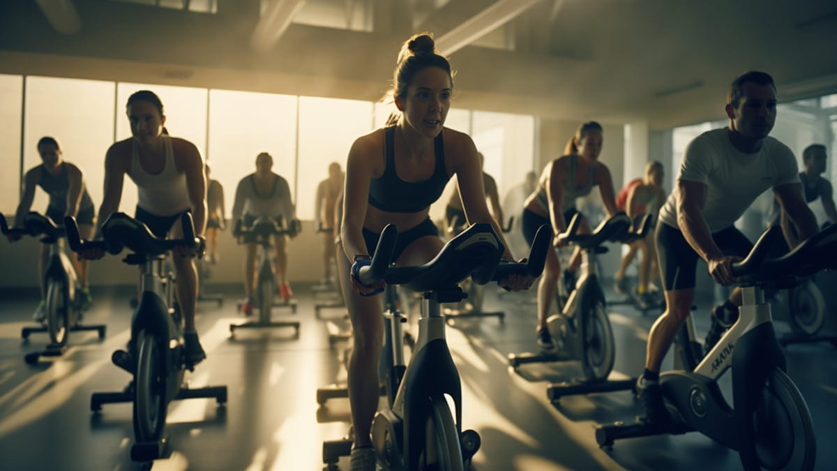 Bicicleta estática silenciosa, pedales de bicicleta de interior con  pantalla electrónica para gimnasio en casa