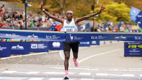 Evans Chebet gana la maratón de Nueva York