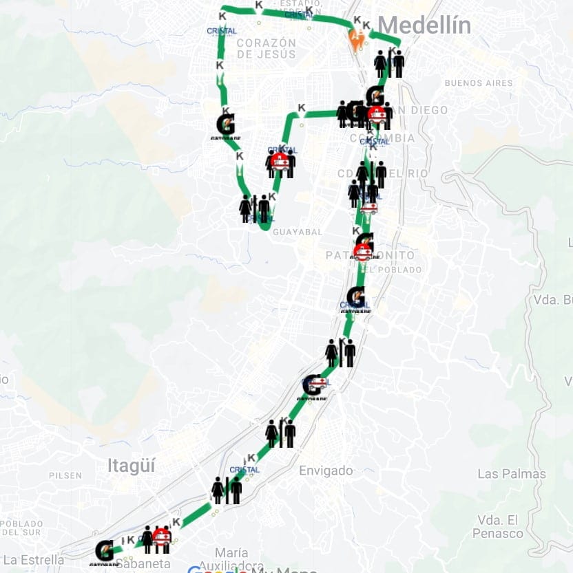 Recorrido maratón de Medellín