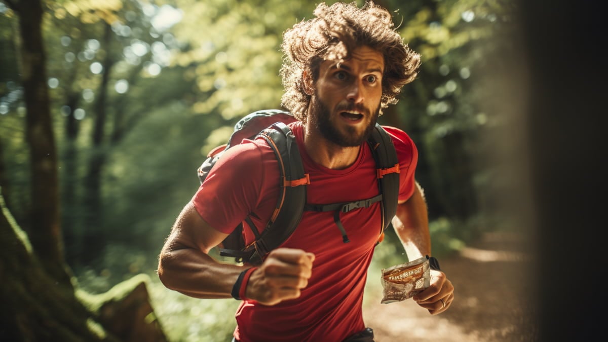 Runner come mientras hace un ultramaraton