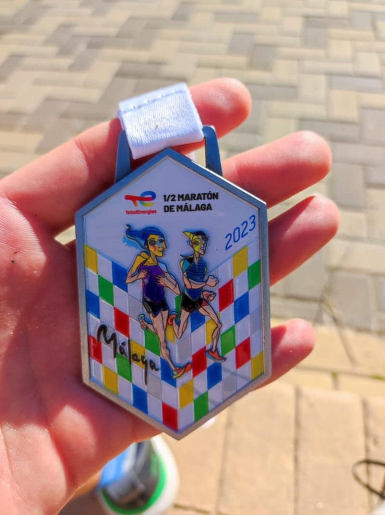 Medalla de la Media maratón de Málaga 2023