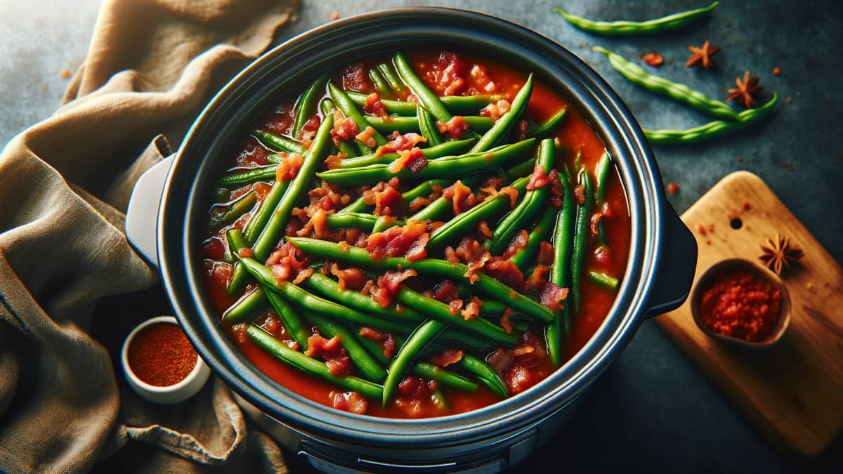 Judías verdes con tomate, especial Acción de Gracias