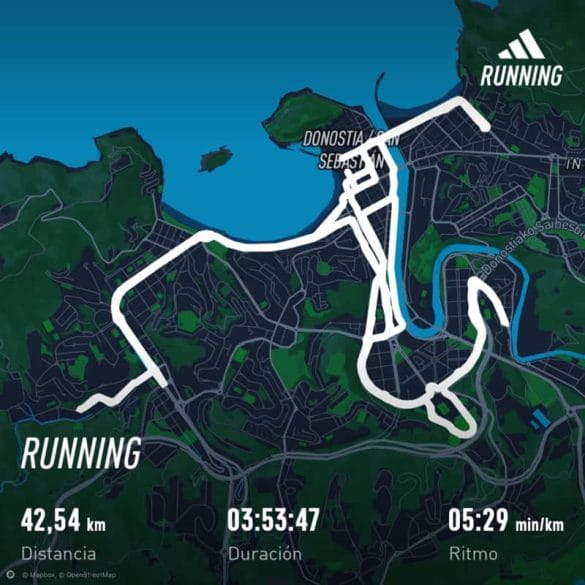 Maratón San Sebastián: Datos Runtastic
