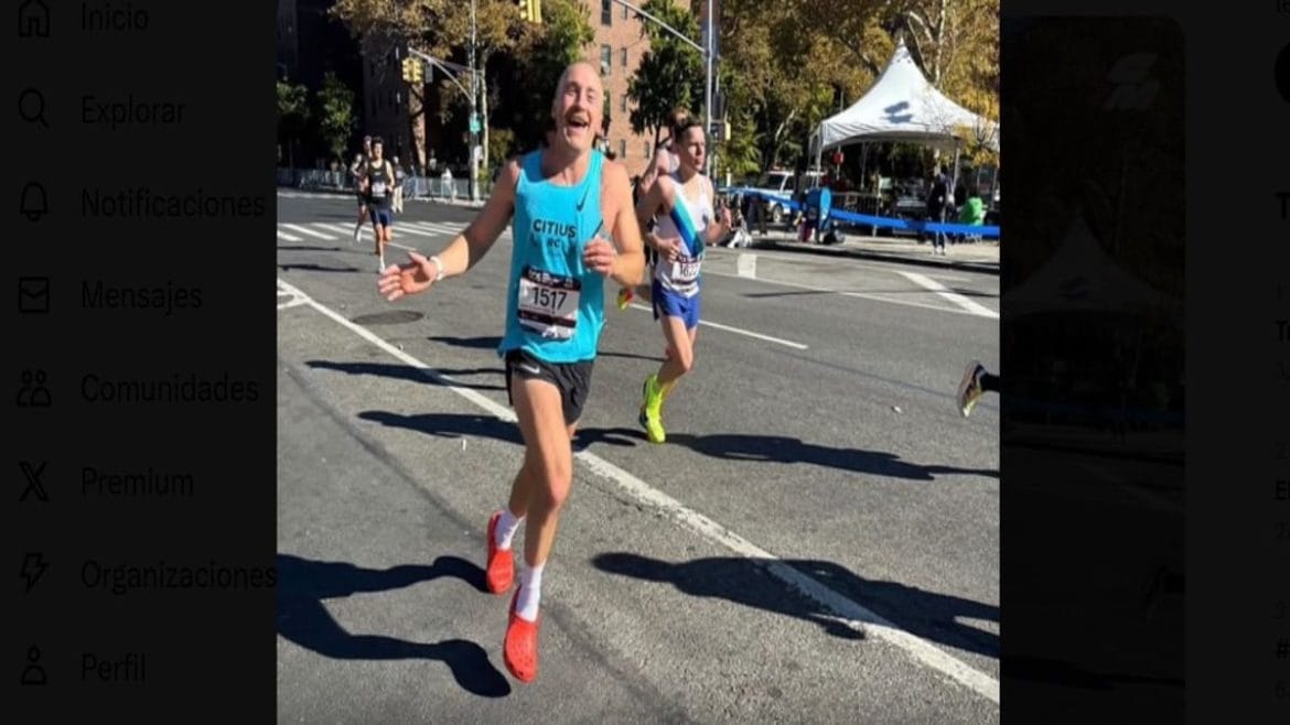 récord del maratón de Nueva York corriendo en Crocs