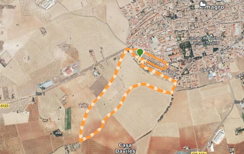 Recorrido maratón de Almagro
